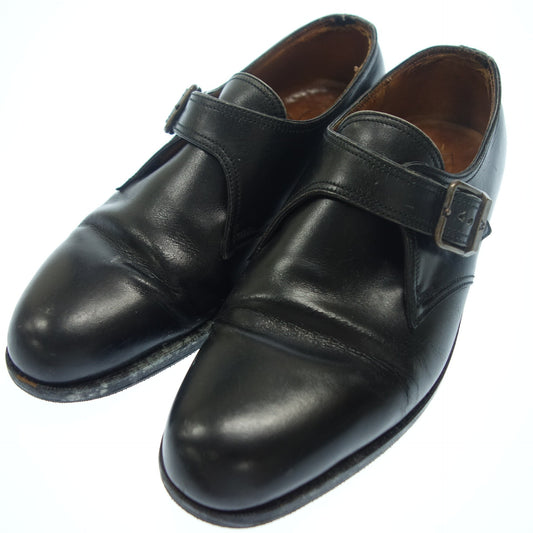 Used JMWESTON Leather Shoes Single Monk Men's 6 Black JMWESTON [LA] 