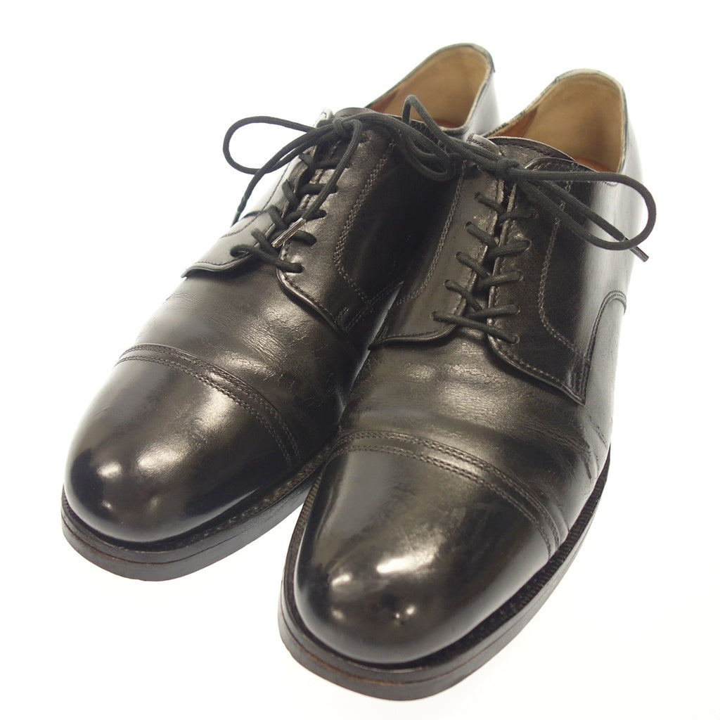 Used ◆ PEGMAN leather shoes 61033 straight tip men's black size 7H PEGMAN [AFD7] 