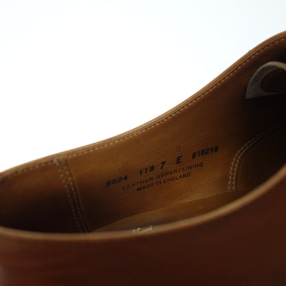 二手 Crockett &amp; Jones 皮鞋 TEMPLE 8624 Straight Tip 男式 7 棕色 Crockett &amp; Jones [AFC47] 