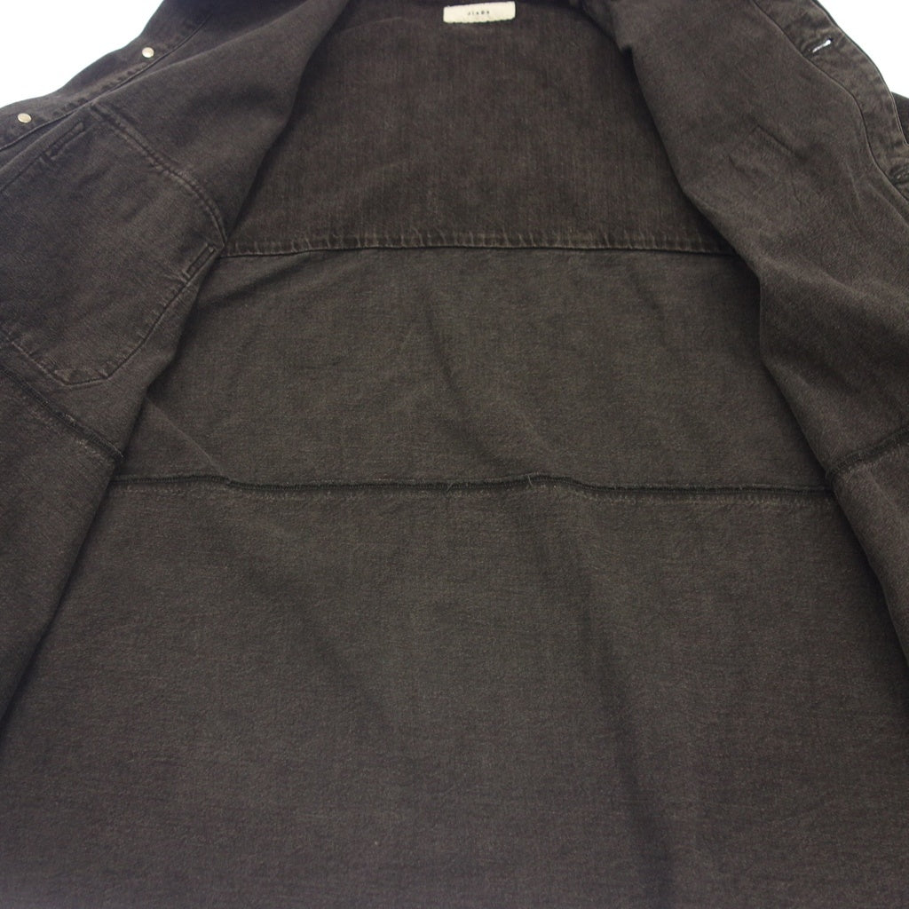 Good condition◆JIEDA denim shirt jacket JIE-ST22 Oversized Men's Size 1 Black JIEDA [AFB1] 