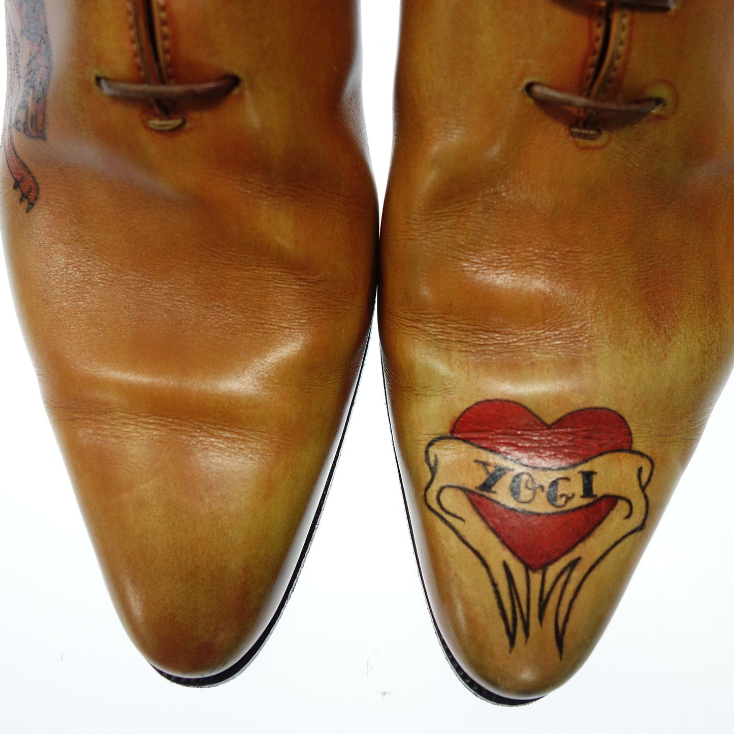 Good condition ◆ Berluti Whole Cut Shoes Piercing Collection Tiger Patine Hand Dyed Men's 5 Brown BERLUTI [AFD3] 