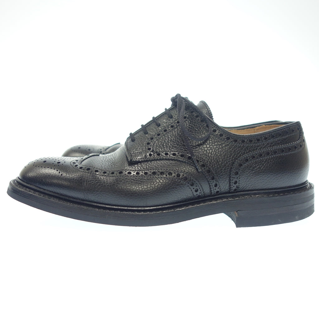 美品◆クロケット＆ジョーンズ ウイングチップレザーシューズ グレイン ペンブローク2 メンズ サイズ7E ブラック Crockett&Jones PEMBROKE 2【LA】