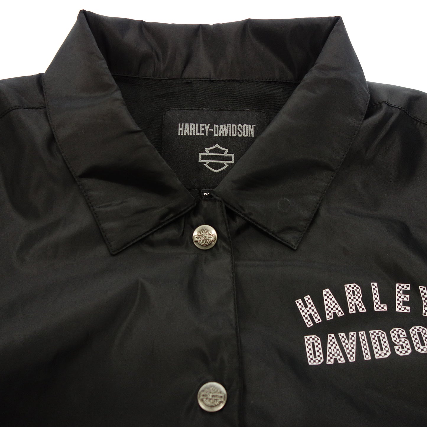 Unused◆Harley Davidson Coach Jacket Nylon Black Size S 97432-22VW Men's HARELY DAVIDSON [AFB4] 