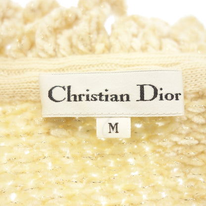 極美品◆クリスチャン ディオール ロングジャケット カーディガン レディース サイズM ベージュ系 Christian Dior【AFB39】