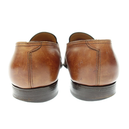 二手 ◆John Lobb 乐福鞋全带 Fencoat 4098 锈色皮革男式 8.5 棕色 JOHN LOBB FENCOTE [AFC15] 