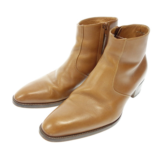 Used ◆Saint Laurent Paris Zip Boots 379756 Leather Men's 42 Brown SAINT LAURENT PARIS [AFC53] 