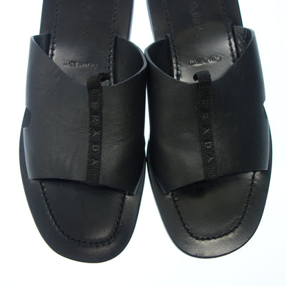 普拉达 (Prada) 皮革凉鞋男式 8 黑色 PRADA [AFC54] [二手] 