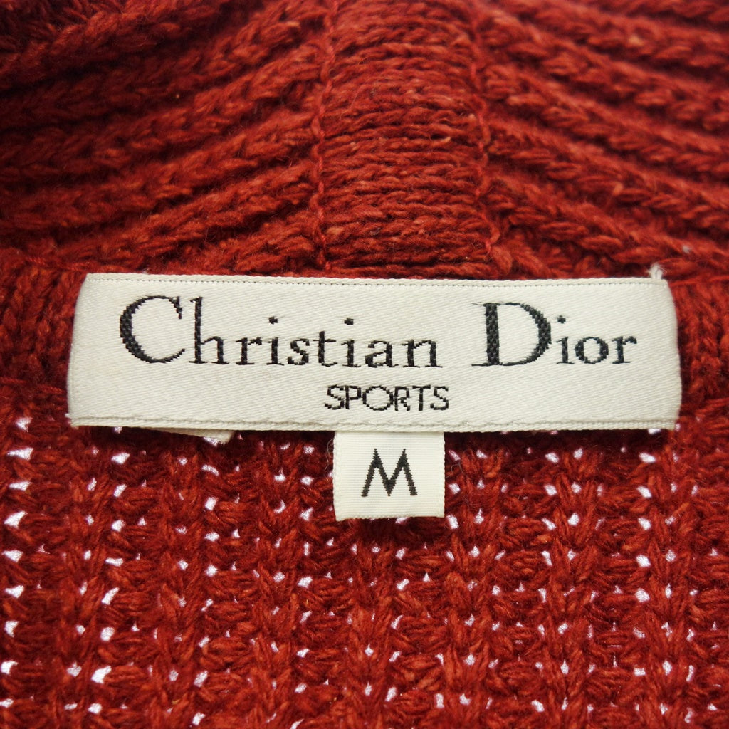 二手 Christian Dior 针织开衫粗呢真丝混纺羊毛女式 M 红色 Christian Dior [AFA24] 