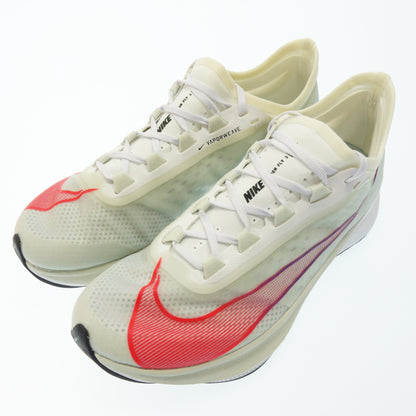 Good condition ◆ Nike sneakers Zoom Fly AT8240-005 Men's size 25.5 White NIKE ZOOM FLY3 [AFD1] 