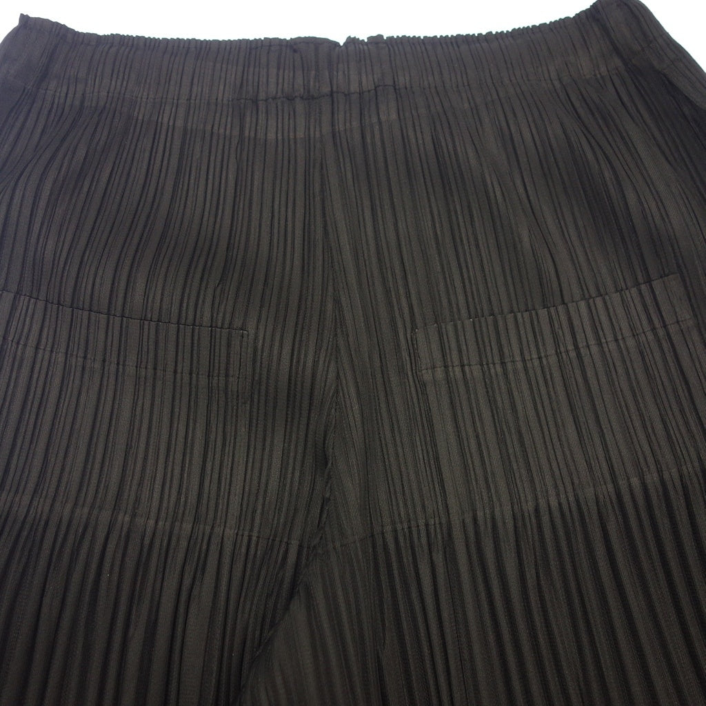 Good condition ◆ Pleats Please Issey Miyake Pants Deformed PP33JF413 Women's Black Size 3 PLEATS PLEASE ISSEY MIYAKE [AFB24] 