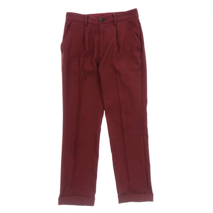 Good condition ◆ Mr. Olive Pants Trousers Polyester Twill Fabric Men's Wine Red Size XS Mr. OLIVE [AFB24] 