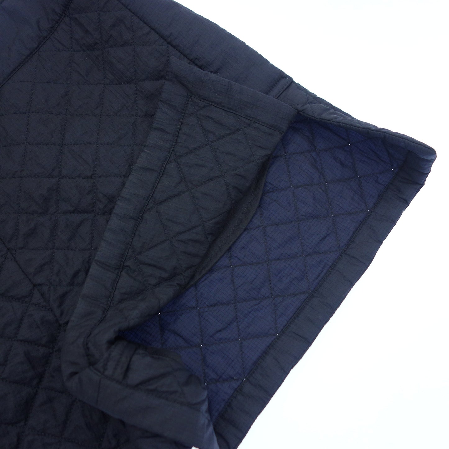 Very good condition◆CHANEL shorts quilted here mark nylon navy ladies size 36 CHANEL [AFB47] 