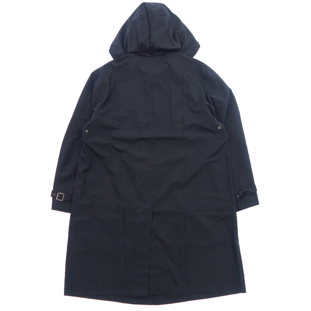 Used ◆ Emporio Armani Hooded Stainless Steel Collar Coat Men's 50 Navy EMPORIO ARMANI [AFB22] 