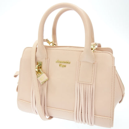 Like new◆Samantha Vega handbag 2way shoulder fringe pink SAMANTHAVEGA [AFE2] 