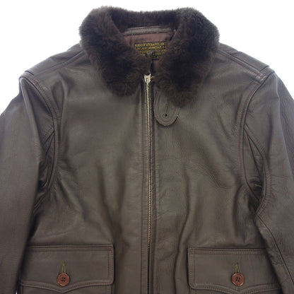 Good Condition◆Rainbow Country G-1 Flight Jacket Men's Size 38 Brown Rainbow Country [AFB7] 