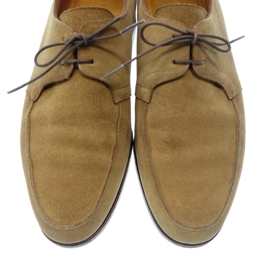 Good condition ◆ John Lobb lace-up shoes U tip NEWMARKET suede men's beige size 7.5 JOHN LOBB [LA] 