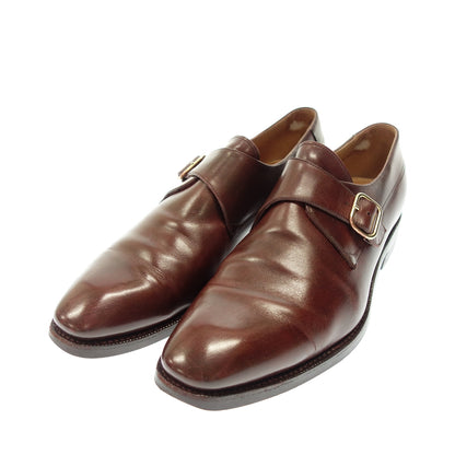 Used ◆Carmina Leather Shoes Single Monk Trading Post Special Order Men's 8.5 Brown CARMINA Tradig Post [AFD1] 