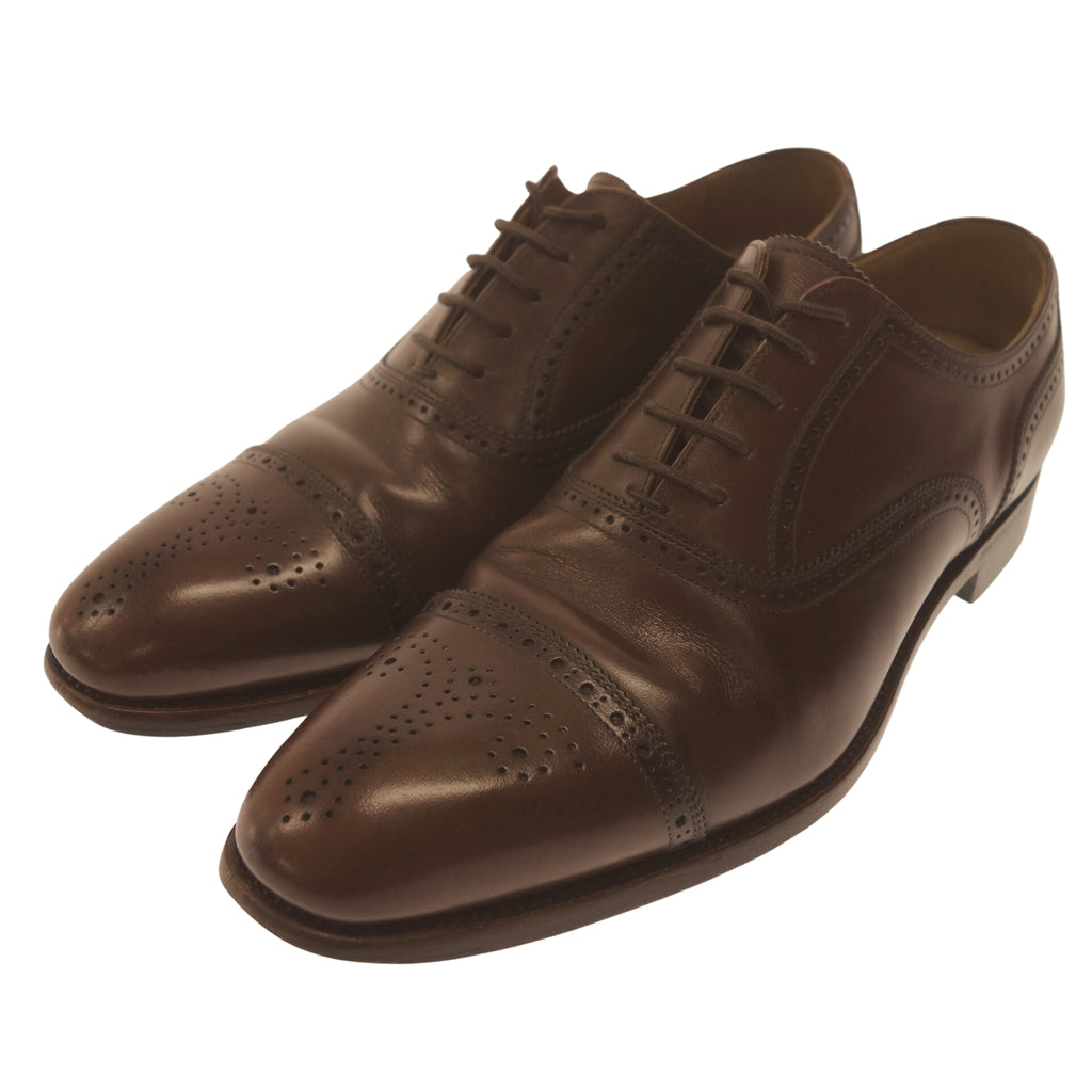 Used ◆ Scotch grain leather shoes HA-9040 semi-brogue Takumi series men's 24.5 brown SCOTCH GRAIN [AFC27] 