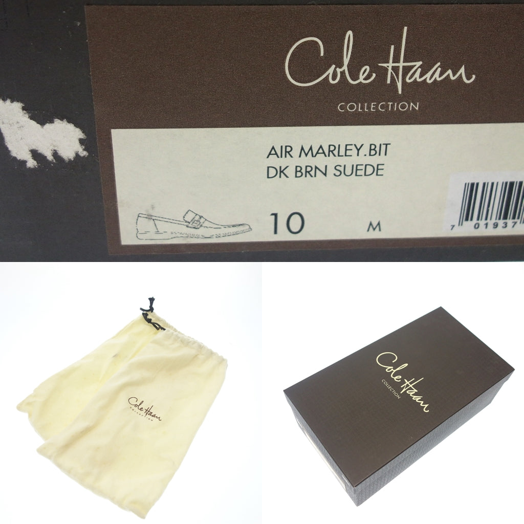 Like new ◆ Cole Haan Collection Loafer Suede NIKE AIR Sole Men's 10 Brown COLE HAAN COLLECTION [AFD4] 