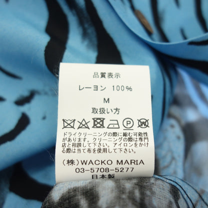 Like new ◆ WACKO MARIA TIM LEHI Hawaiian shirt 22FW-WMS-HI04 Men's Blue x Black Size M WACKO MARIA TIM LEHI [AFB33] 