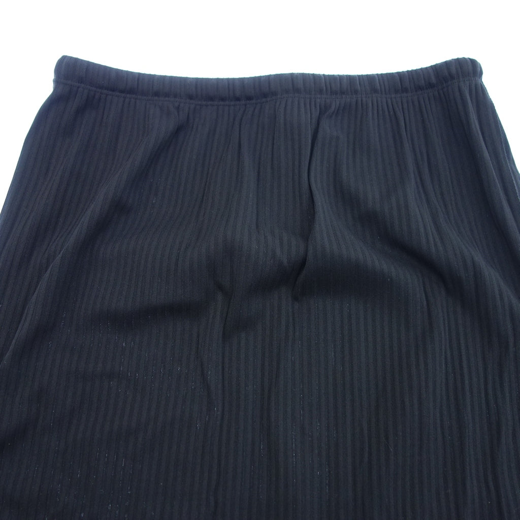 Good condition ◆ Pleats Please Long Skirt Slit Women's Black 5 PLEATS PLEASE [AFB19] 