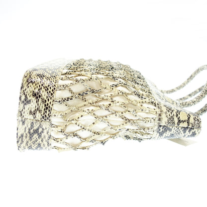 Good condition ◆ Tat Lee Leather Factory Handbag Snake DL-052 White series Tat Lee Leather Factory [AFB42] 