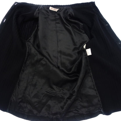 LOEWE Knit Cardigan Suede Leather Anagram Women's Black 40 LOEWE [AFG1] [Used] 