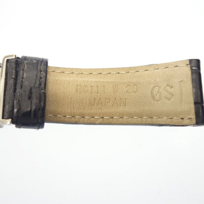 Good condition ◆ Grand Seiko replacement belt crocodile black 20mm Grand Seiko [AFI11] 