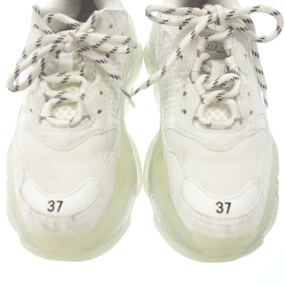 Good condition ◆ Balenciaga lace-up sneakers mesh triple S men's white size 24.5cm BALENCIAGA [AFC27] 