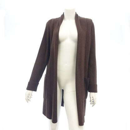 Good Condition◆Christian Dior Sports Long Jacket Knit Cashmere Blend Ladies Size M Brown Christian Dior SPORTS [AFB39] 