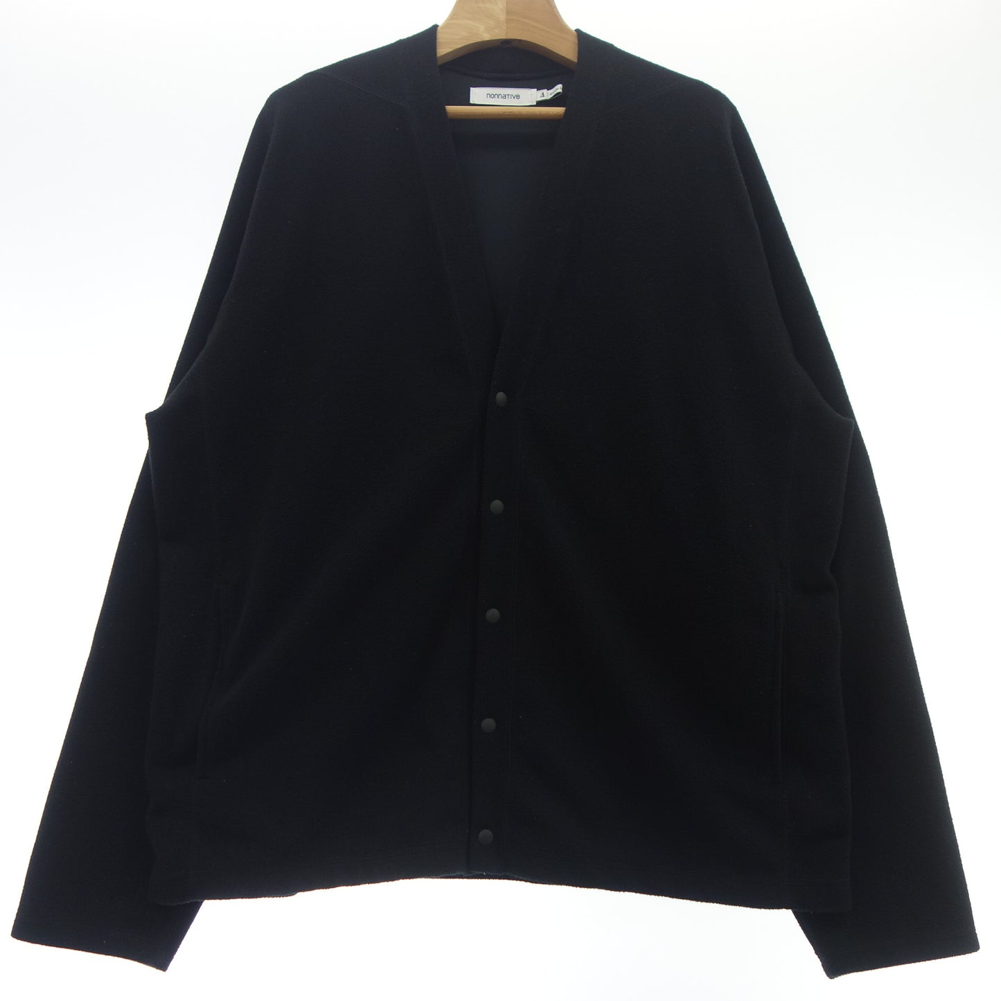 Nonnative Cardigan NN-C4201 DWELLER POLARTEC Fleece Black Men's 4 nonnative [AFB26] [Used] 