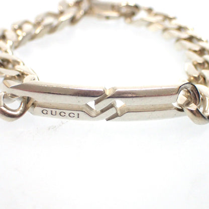 Good condition ◆ Gucci Bracelet G Hardware Chain SV925 Silver Size 17 GUCCI [LA] 