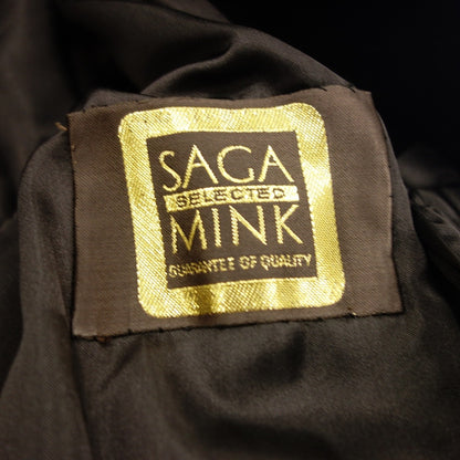 二手 Saga Mink 半外套 金色 Saga Mink 女式深棕色 6 号 SAGA MINK [AFF20] 