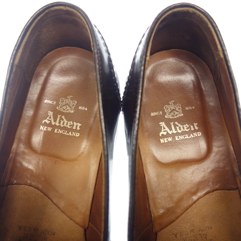 品相良好◆Alden 皮鞋 全带乐福鞋 684 Cordovan 男士酒红色 US7.5D ALDEN [AFC45] 