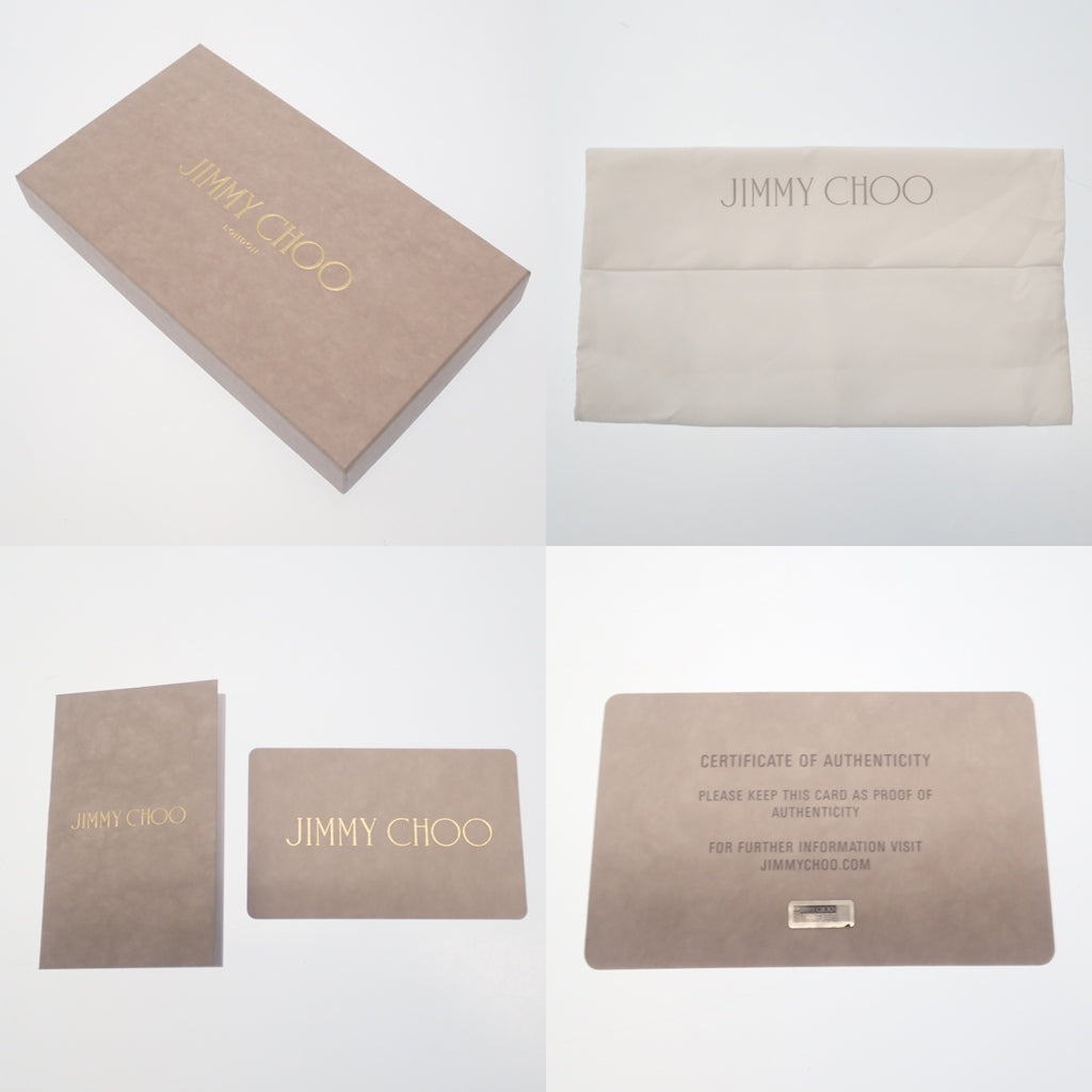 Very good condition ◆ Jimmy Choo folding wallet JC gold hardware JIMMY CHOO [AFI19] 