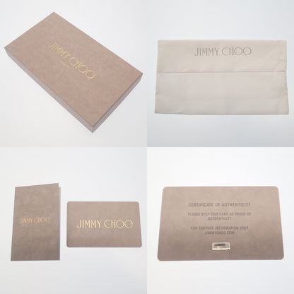 Very good condition ◆ Jimmy Choo folding wallet JC gold hardware JIMMY CHOO [AFI19] 