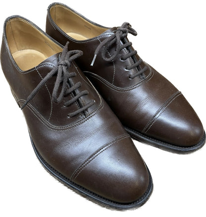 美品◆ジョンロブ レザーシューズ ストレートチップ CITY ブラウン UK5.5EE 8695ラスト JOHN LOBB