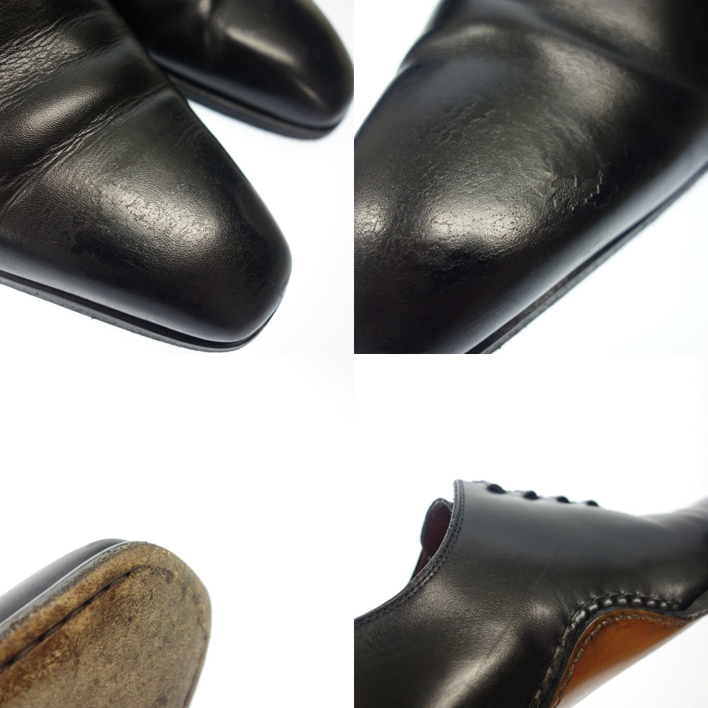 Good Condition ◆ Magnani Whole Cut Shoes 17710 Opanke Method Leather Men's 38 Black MAGNANNI [AFD9] 