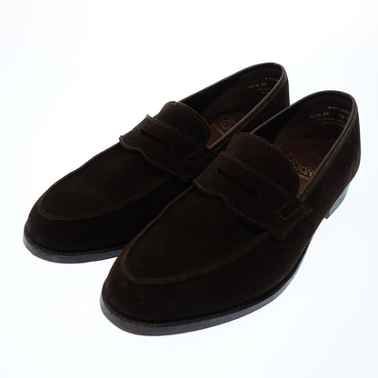 Good condition ◆ Crockett &amp; Jones Loafer Richmond Suede Men's 6.5 Brown CROCKETT &amp; JONES RICHMOND [LA] 