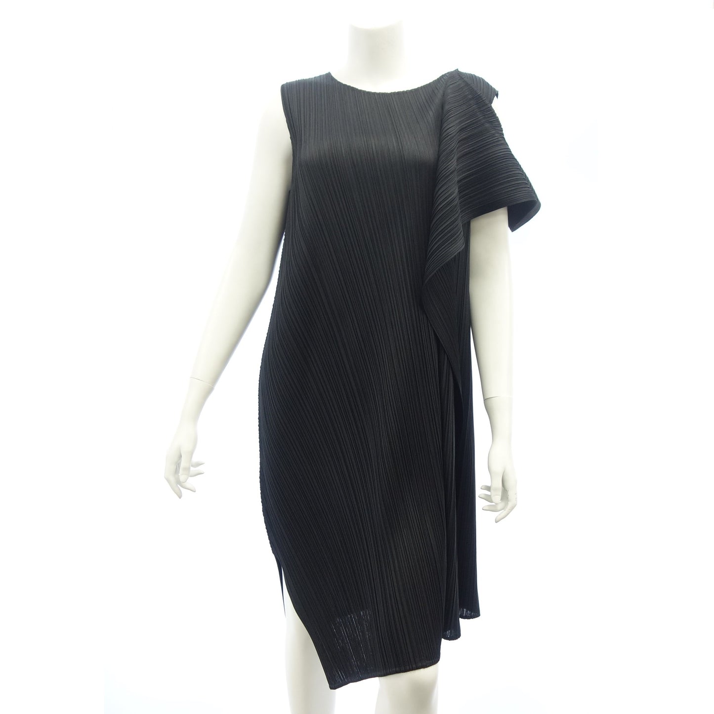 Good condition ◆ Pleats Please Long Dress P93-JH566 Women's Black Size 3 PLEATS PLEASE [AFB36] 