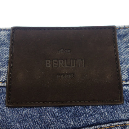 Very good condition ◆ Berluti denim pants lining calligraphy men's size 44 blue Berluti [AFB48] 