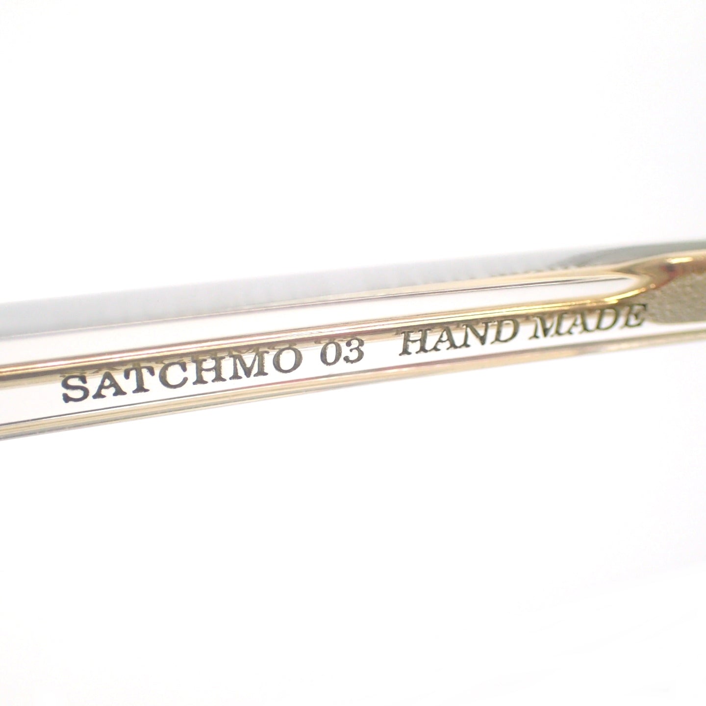 Very good condition ◆ ADSR Sunglasses Satchmo 03 Clear x Gold with case ADSR SATCHMO 03 [AFI13] 