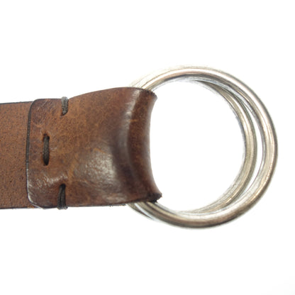 Brunello Cucinelli leather belt ring size 90 brown BRUNELLO CUCINELLI [AFI13] [Used] 