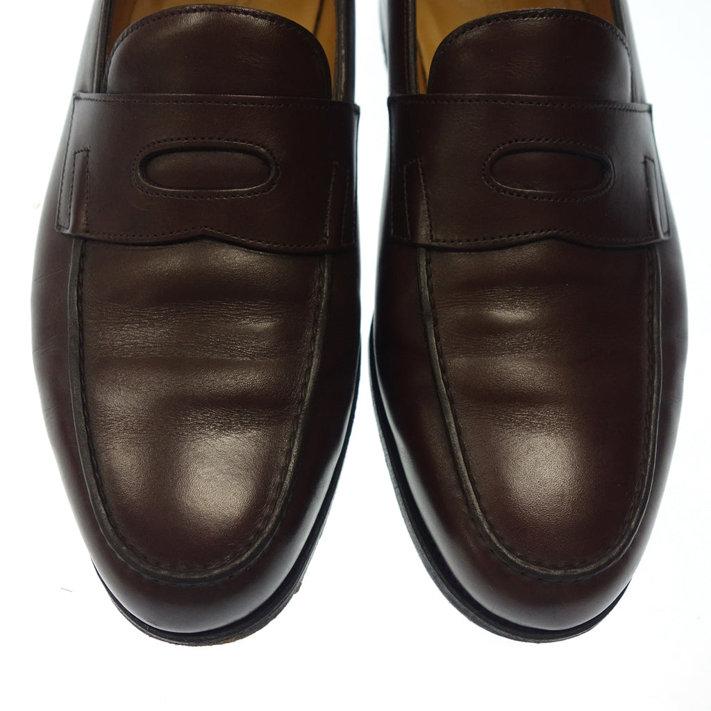 二手 ◆John Lobb 皮鞋乐福鞋 LOPEZ 洛佩兹男士 7.5E 棕色 JOHN LOBB [LA] 