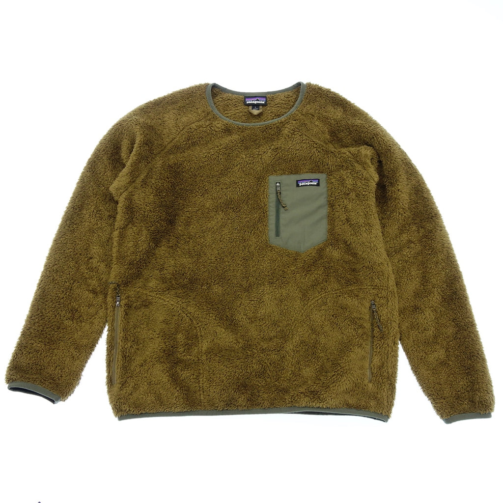 Very good condition ◆ Patagonia Fleece Pullover Crew Neck Los Gatos Men's Olive Size L Patagonia Los Gatos Fleece Crew [AFB3] 