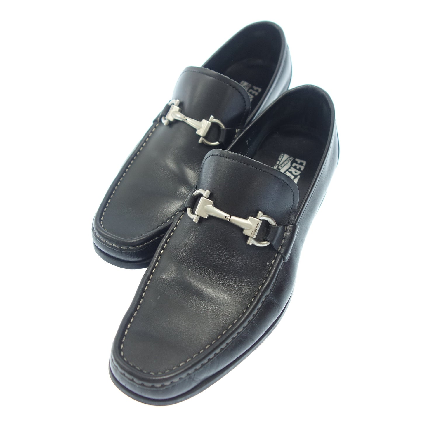 Salvatore Ferragamo Bit Loafer Men's Black 7.5 Salvatore Ferragamo [AFD9] [Used] 