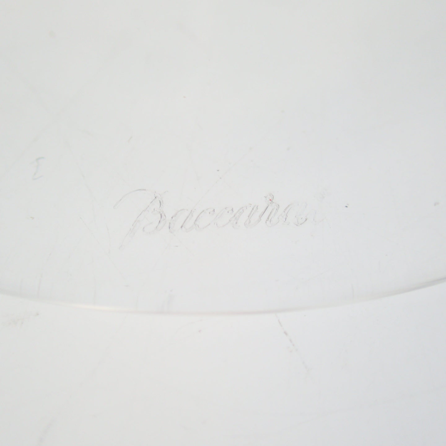 Good condition ◆ Baccarat champagne glasses set of 2, thinly lined, with box BACCARAT [AFB55] 