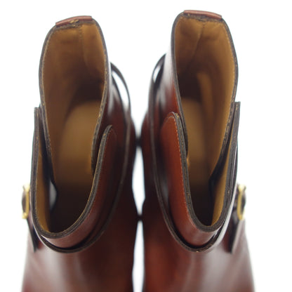 未使用◆John Lobb 皮鞋 焦特布尔靴子 JODHPUR 焦特布尔棕色 UK8E JOHN LOBB [LA] 