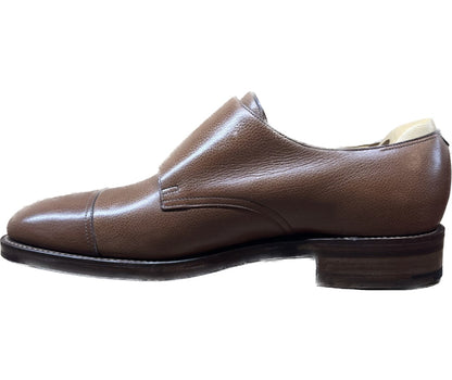 像新的一样◆John Lobb 皮鞋 Double Monk William 粒面皮革 棕色 UK9E JOHN LOBB William 