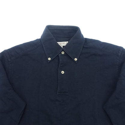 Good condition ◆ Gilover Ships Custom Made Polo Shirt Long Sleeve Cotton Navy Size S GUY ROVER SHIPS [AFB4] 